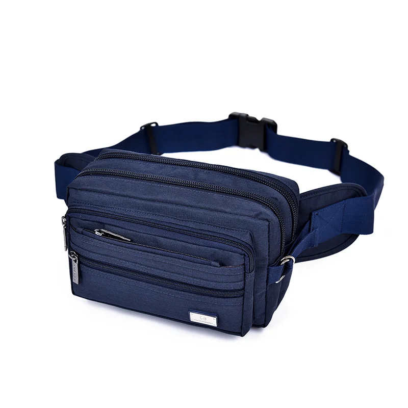 

High Quality Men's Waist Pouch Bags Pack Oxford Casual Zipper Money Phone Belt Bags for Men Male Belt Canvas Hip Bag Fanny Pack