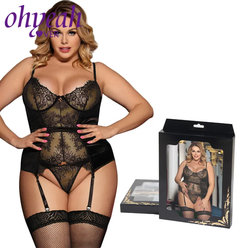 Сексуальное женское белье Ohyeahlover Babydoll черное нижнее эротическое сексуальное