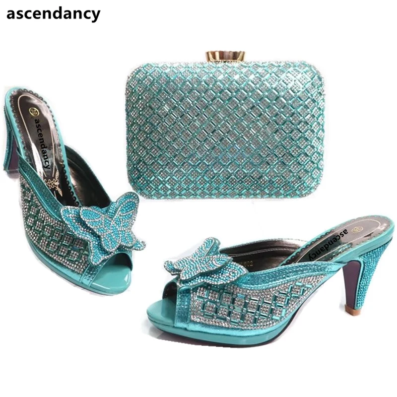 

Latest Sky Blue Matching Shoes and Bag Set In Heels African Matching Shoes and Bags Italian In Women Shoe and Bag Set New 2017
