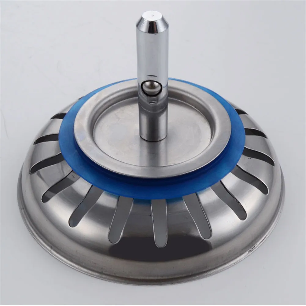 Safe And Environmentally Stainless Steel Sewer Filter Sink Fittings Double Tank Drain Plugs Wash Basin Kitchen Tool Accessories