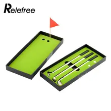 Relefree 3 шт. модели клюшек для гольфа шариковая ручка 2 мяча для гольфа флаг клюшки набор подарок три цвета Новинка Высокое качество