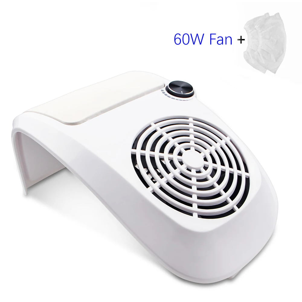  60W Strong Vacuum Nail Suction Duct Collector With Big Power Fan Vacuum Cleaner For Manicure Tools 