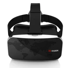 Harbor 3D VR Glasses Virtual Reality VR Head Mounted Headset For 4.0-6.0 inches IPhone Samsung Smartphone with Adjustable Lens