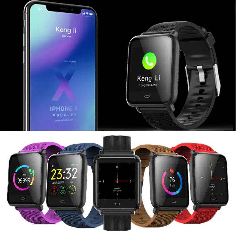 Q9 Smart Watch Tracker Bracelet Sports Blood Pressure Heart Rate IP67