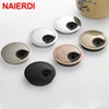 NAIERDI Zinc Alloy Desk Wire Hole Cover Base Computer Grommet Table Cable Outlet Port Surface Line Box Furniture Hardware ► Photo 1/6