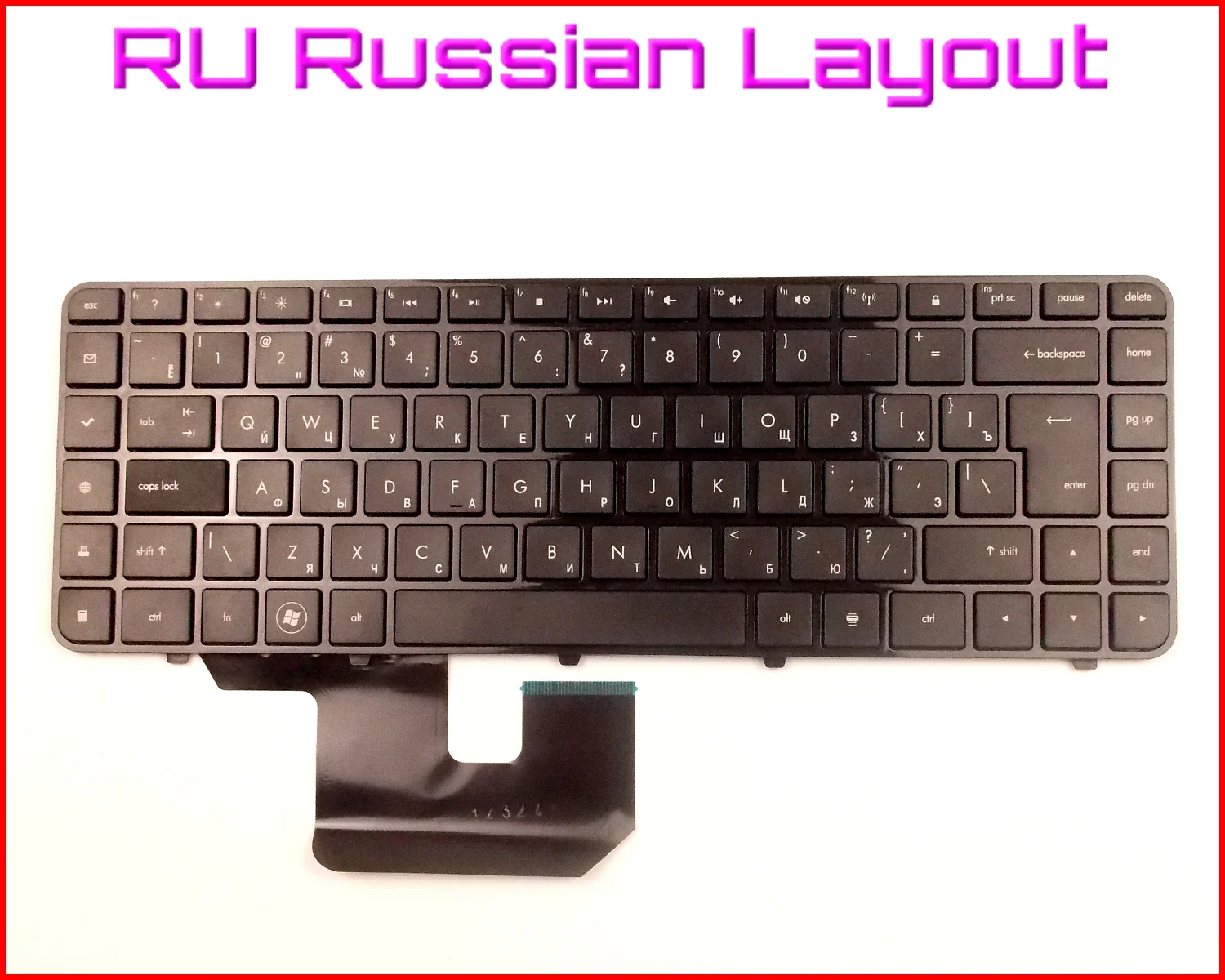  New Keyboard RU Russian Version for HP Pavilion DV6-3019 DV6-3019WM DV6-3023 DV6-3020 DV6-3020US DV