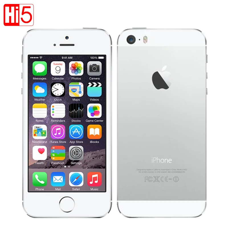 Apple Iphone 5s Mobile Phone Factory Unlocked IOS Touch ID 4 0 16GB 32GB 64GB ROM