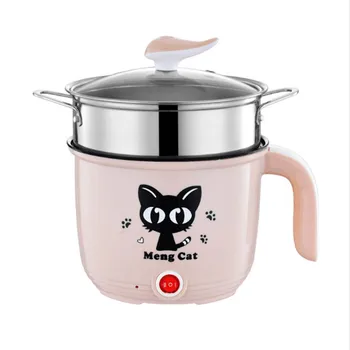 

220V Mini Electric Hot Pot Portable Multi Cooker Stainless Steel / Non-stick Inner Available Household Electric Rice Cooker