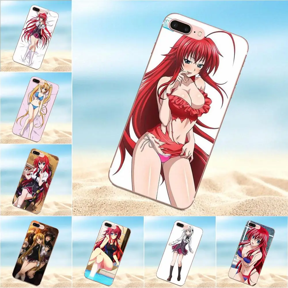 

Soft TPU Phone Coque For Galaxy Alpha Core Prime Note 4 5 8 S3 S4 S5 S6 S7 S8 S9 mini edge Plus High School Dxd Rias Gremory