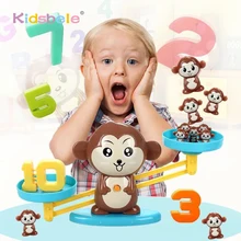 Brinquedos de matemática contagem número equilíbrio jogo de matemática brinquedos aprendizagem educação macaco equilíbrio bebê montessori brinquedos pré-escolar para crianças