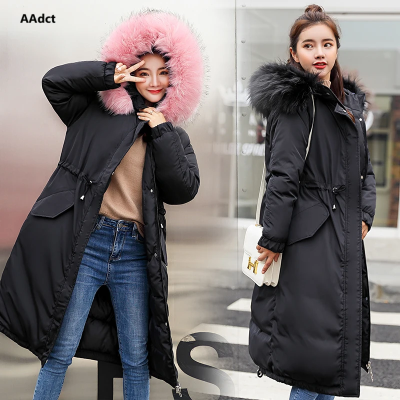 AAdct 2018 Warm parkas women down jacket winter coat Cotton clothing female's long section thickening coat Coats