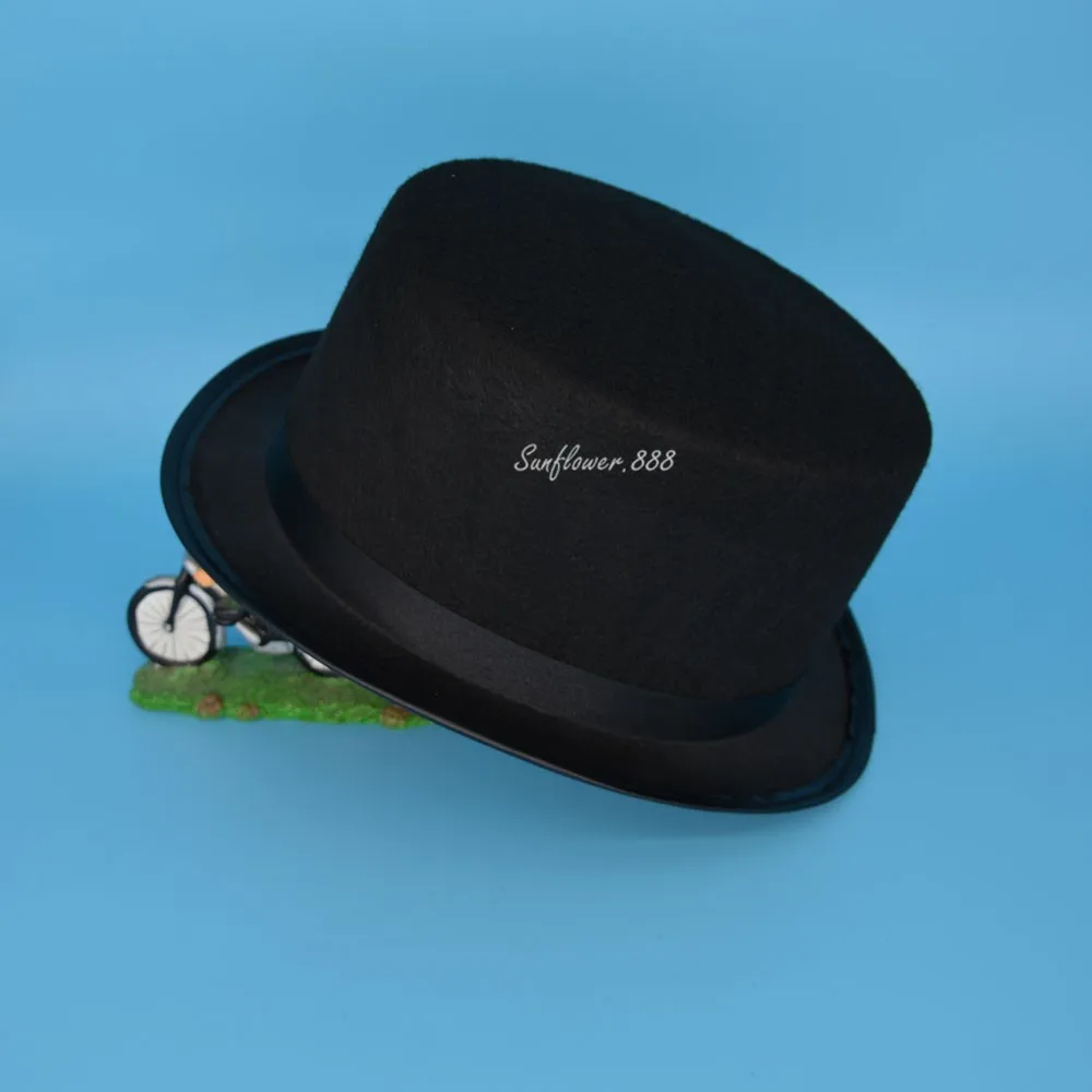 

2018 Black Children Kids Boy Girl Top Hat Cap Fancy Dress Costumes Party Hats Wedding Stage Dance Show Christmas New Year