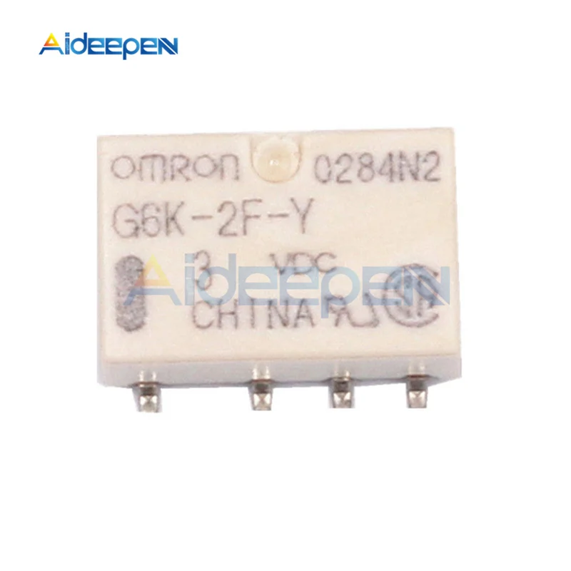 1 шт. DC 3V 5V 12V 24V SMD G6K-2F-Y реле сигнала 8 Pin для реле Omron - Габаритные размеры: DC 3V