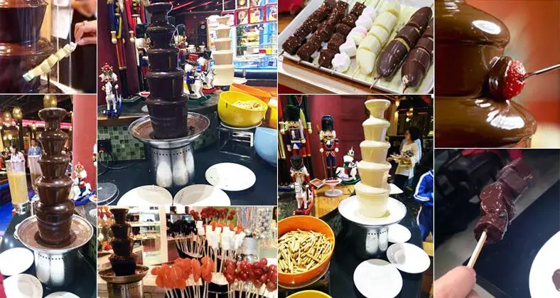 Commercial 4 Tiers Chocolate Fountain Machine Hot pot Waterfall Machine 220V 110V Electric Chocolate Fonduce