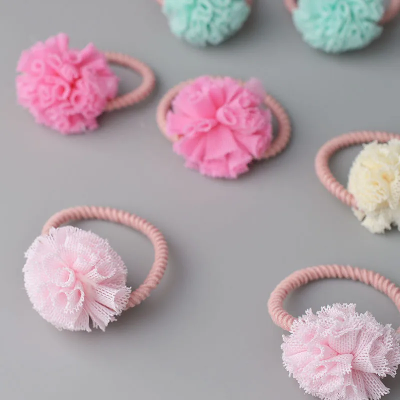 Harga 2 Pieces Kecil Yang Lucu Anak Perempuan Pom Rambut Dasi Bola Elastis Rambut Band untuk Anak anak Rambut Tali Rambut Aksesoris AS0179