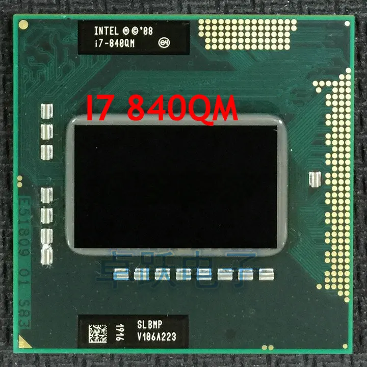 Оригинальный процессор Intel для ноутбука I7-840QM SLBMP I7 840QM 1 86G-3 2G/8M HM57 QM57 чипсет 820qm 920xm |