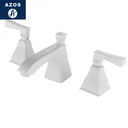 Azos Разделение faucetsoft смесительный клапан регулирующий клапан латунный Белый Переключатель холодной и горячей воды Ванная комната бассейна