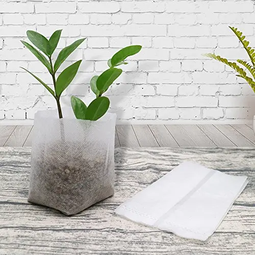 200 Pcs Non-Woven Plants Grow Bags Seeding Nursing Seedling Raising Pots Pouch | Дом и сад