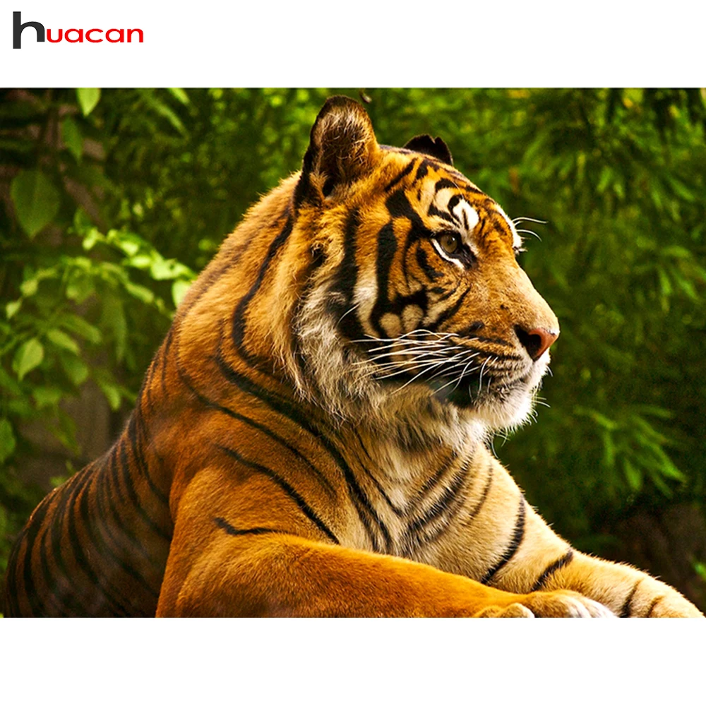

Diamond Embroidery Cross Stitch Tiger Diamond Mosaic Animal Diamond Painting Full Square Rhinestones Kitchen Decor Resin Drill