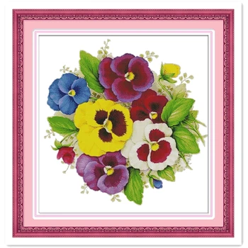 

Phalaenopsis Chinese Counted Cross Stitch Pattern Embroidery Cross Set DMC Cross Stitch Fabric Needlework Home Decor Painting