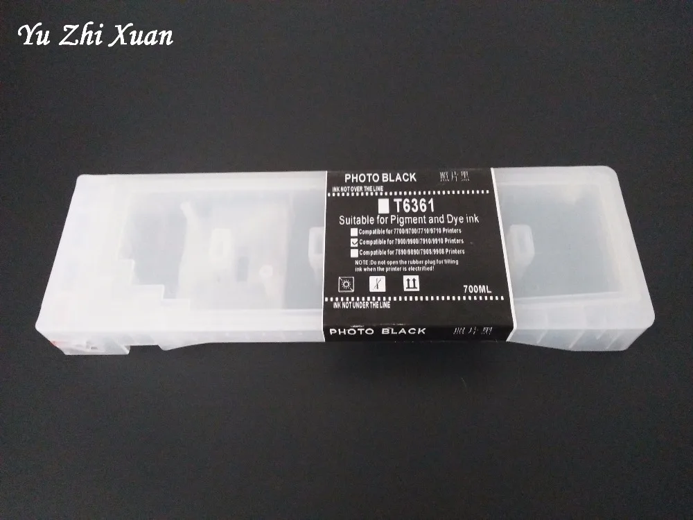 700 мл T6361-T6369 T636AT636B Заправляемый картридж для принтера Epson 7700 9700 7890 9890 7900 9900 |