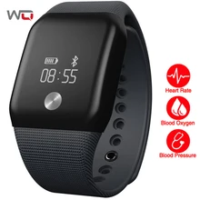 WQ A88s умный Браслет сердечного ритма часы крови кислородом фитнес-трекер Smart Band дюймов 0,66 дюймов водостойкий Шагомер трекер