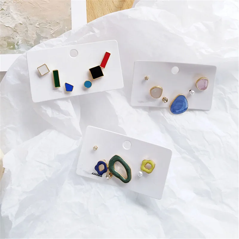 

Unique fashion girls delicate earrings statement earrings geometric golden color metal pendant earrings trend fashion jewelry