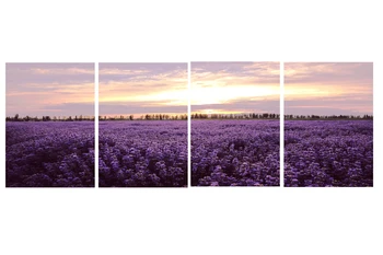 

4 Panels Modular Pictures Provence Lavender Landscape Canvas Prints Paintings Wall Pictures for Living Room Wall Cuadros