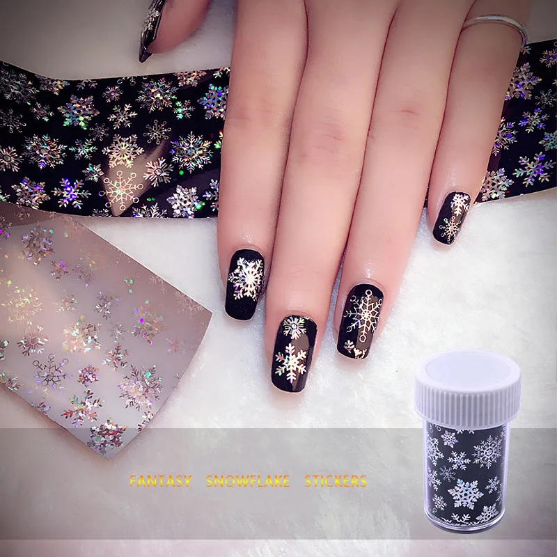

1 Box New Arrivals 3D Fantasy Snowflake Nail Art pattern Stickers Nail Manicure Tools