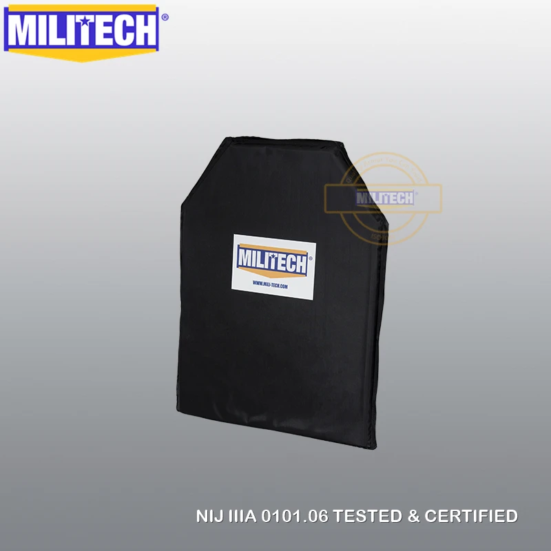 MILITECH Aramid баллистическая панель пуленепробиваемая вставка бронежилет стрелы режущие пластины Backer Armour NIJ уровень IIIA 3A 11 ''x 14''