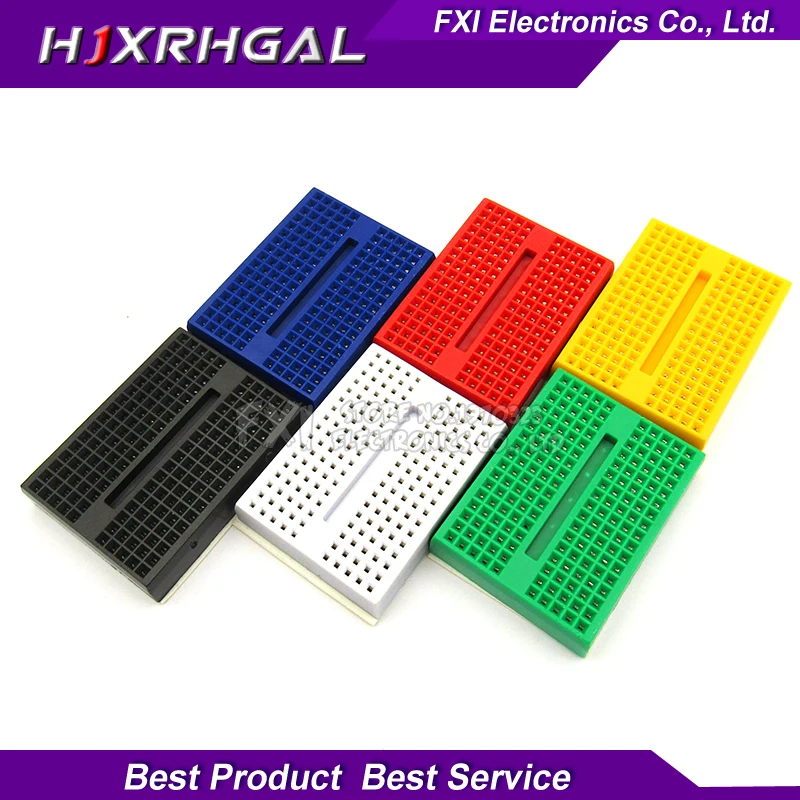 

1PCS SYB-170 SYB170 Solderless Prototype igmopnrq Breadboard 170 Tie-points PCB Test Board Red Yellow Black Blue Green White