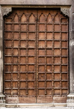 

HUAYI Castle Door old wooden door medieval door Photography backgrounds Digital Vinyl Portrait Studio Photo XT-6579
