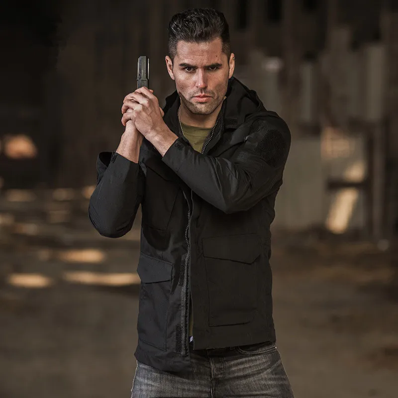 M65 المملكة المتحدة لنا الرجال الخريف الطيران الطيار معطف الجيش الملابس عارضة التكتيكية هوديي المجال العسكري سترة سترة واقية سترات مضادة للم...