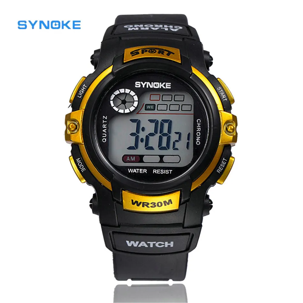 

SYNOKE Men's Watches Waterproof Fashion Men Digital Led Quartz Watch Sport Military Wristwatch Rlogio Masculino Reloj Led Hombre