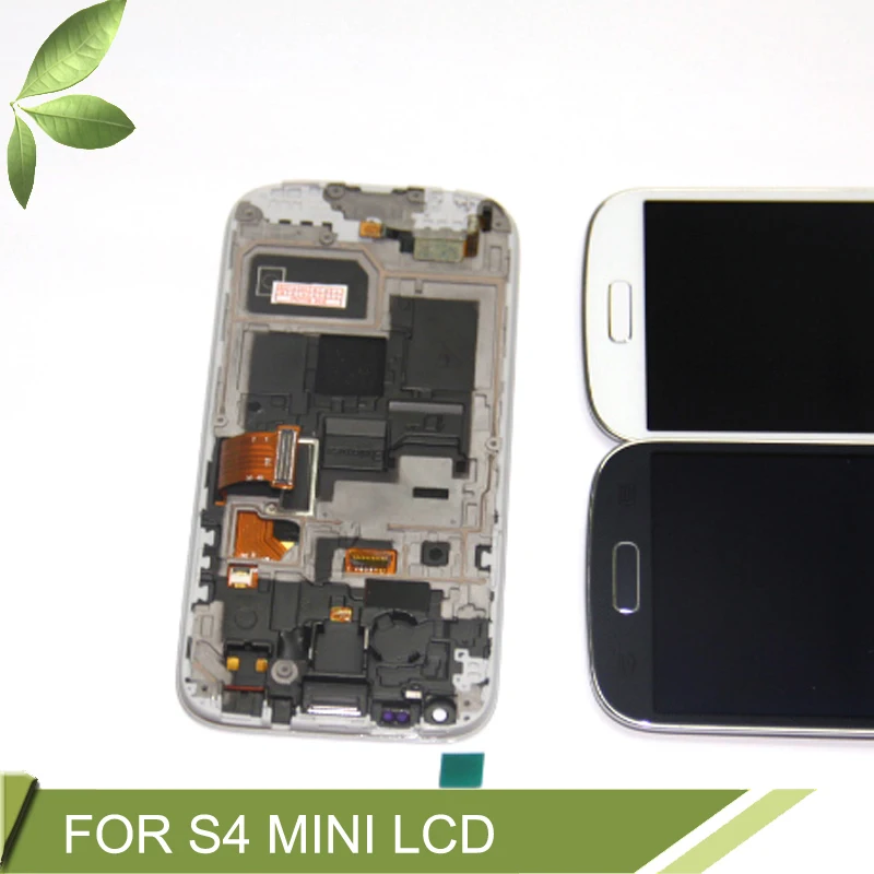Синий белый для Samsung Galaxy S4 Mini i9190 i9195 ЖК-дисплей кодирующий преобразователь