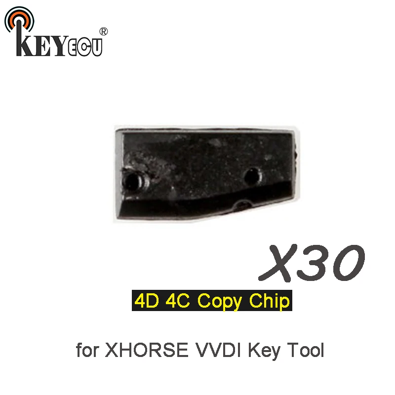 KEYECU 30x 4D 4C копия чип для Xhorse VVDI ключ инструмент автомобильный работа на китайском