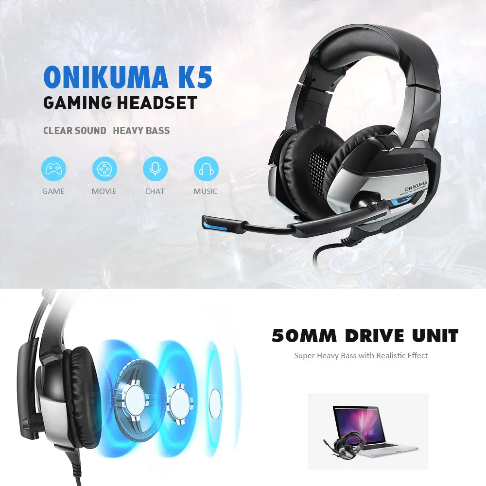 LNBEI K5 best игровой гарнитуры геймера шлем глубокий бас Игровые наушники для