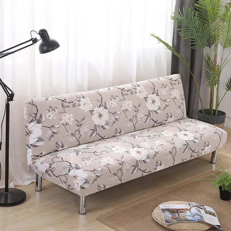 

Universal Sofa Bed Cover Folding Stretch Big Elasticity Couch Cover for Living Room Protector Slipcover without Armrests