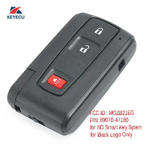 KEYECU дистанционный смарт ключ-брелок 3 кнопки для Toyota Prius 2004-2009-MOZB21EG 89070-47180 314 МГц |