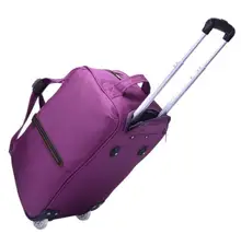 2016 nouveau Pourpre/Rouge Chariot Sac Étanche Voyage Sac voyage Sac de Bagages À Court Sac Hommes et Caisse De Chariot À Main personnalisé