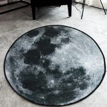 Круглый напольный коврик с принтом Луны замшевые Впитывающий Коврик для ванной коврик для туалета Кухня ковры коврики коврик для гостиной дверной коврик