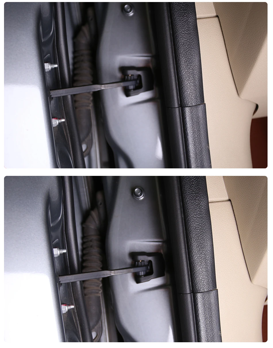 Немного Изменить PP стайлинга автомобилей дверной стоппер Защитная крышка замок крышки для Ford Focus 2 MK2 2005-2012 аксессуары