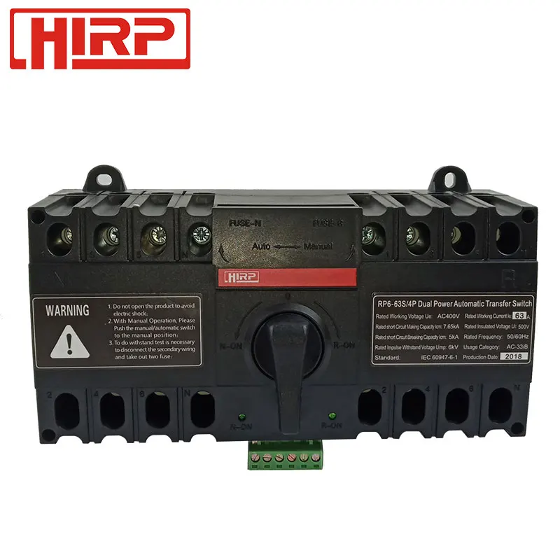 

4P 63A 220V Automatic Transfer Switch ATS For Generator