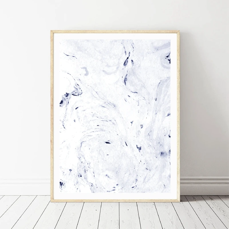 Hand Drawn Watercolor Marble Textures Painting Home Decor