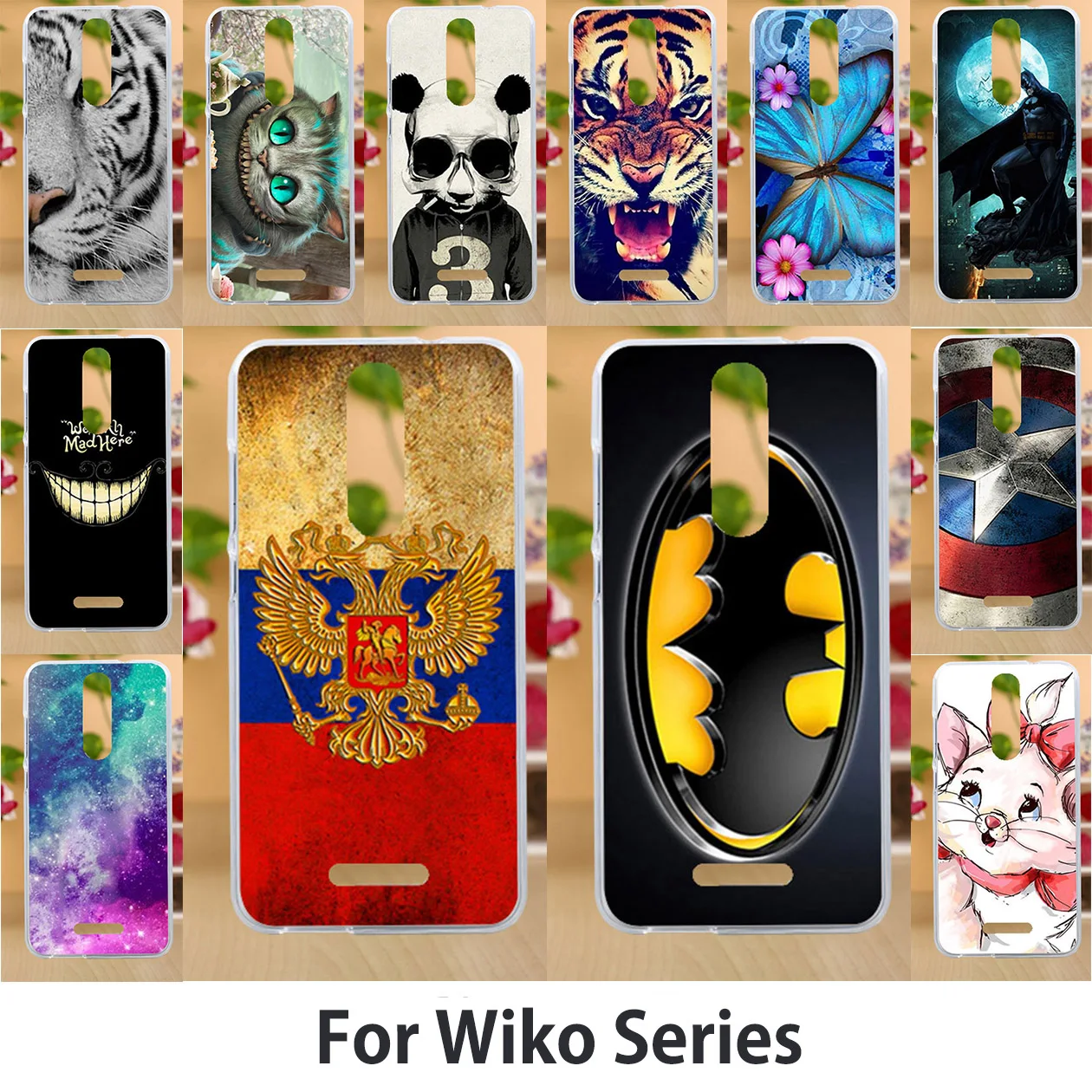 

Anunob Case For Wiko View Cases WiKo U Feel Lite View 2 Pro Prime Upulse Lite View XL Wim Lite Cover Painting Animal Phone Shell