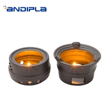 Креативная теплая чайная плита с полой керамической основой, держатель для чайника, чайный набор кунг-фу, аксессуары, подсвечник с подогревом, цветочный чай, кофе, молочная полка