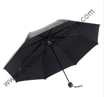 

Imitation paradise ,three fold, summer parasol,hand open,windproof,bag parasol,UV protecting,black coating,pantone colour