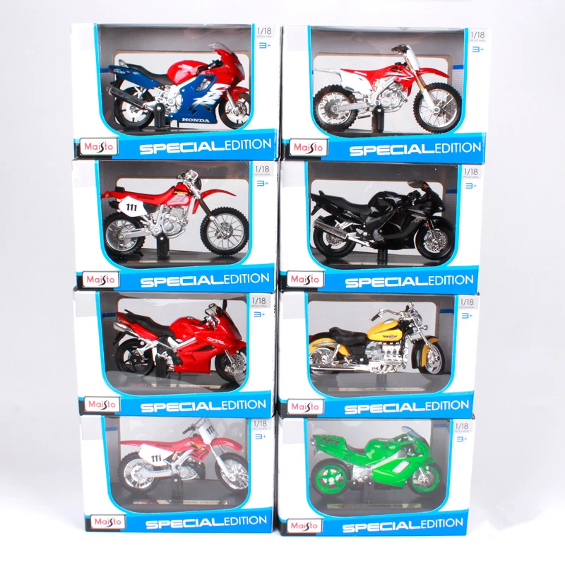 Maisto 1:18 Scale Motorcycle Toy Alloy Motorbike VFR CBR600RR CRF450R Collectible Model Toys Cars Gift