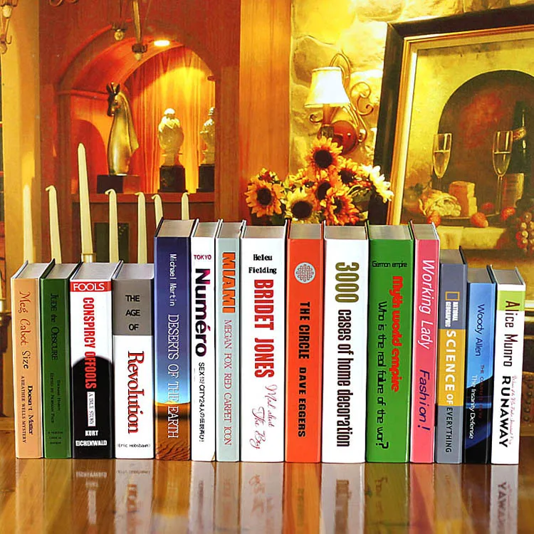 

10PC Home props simple modern English series of decorative simulation BH40-38A book decoration Book box