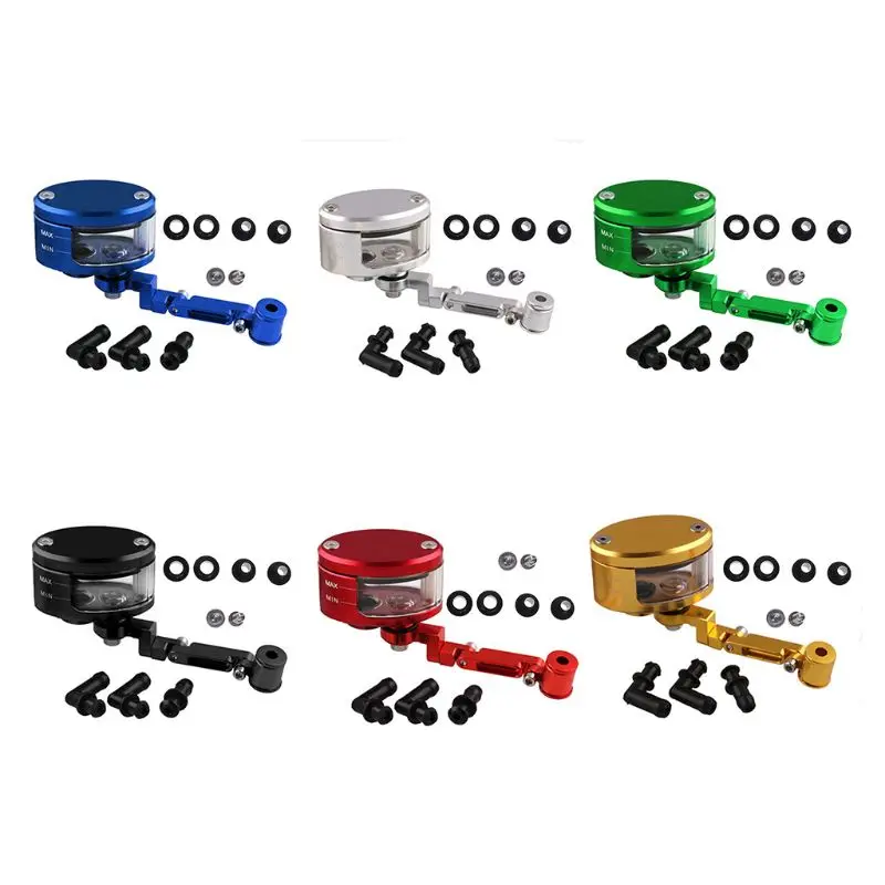 

CNC Motorcycle Brake Fluid oil Reservoir Cup tank +support bracket FOR KTM YAMAHA MT07 MT09 TMAX500 530 HONDA YZFR3 R25 kawasaki